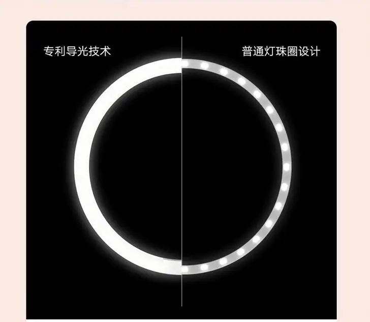 Xiaomi mijia светодиодный беспроводной светильник с зеркалом для макияжа, настольный зеркальный светильник принцессы, зеркальный светильник на день, регулируемый светильник для макияжа на 45 градусов