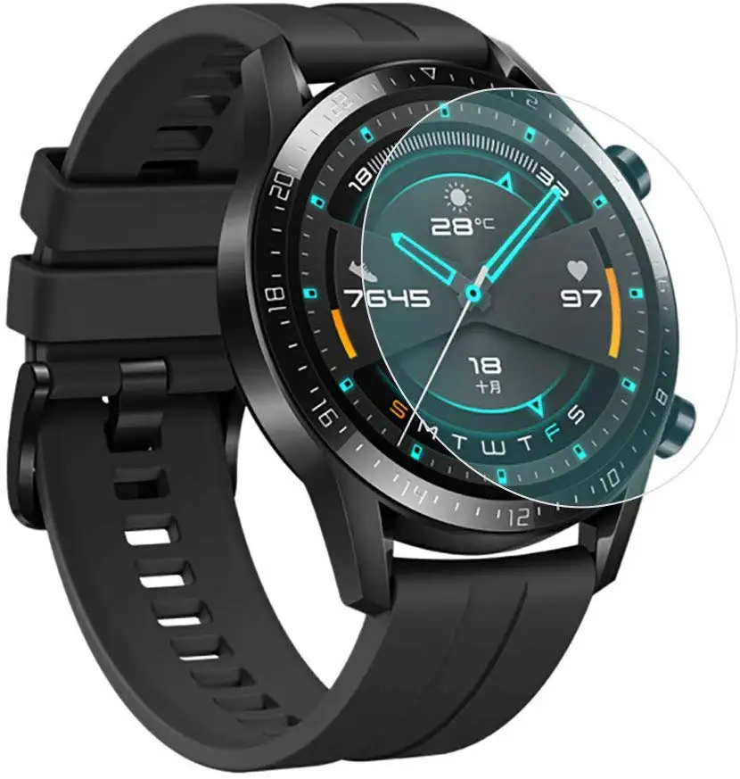 Плёнка из закалённого стекла для Huawel часы GT 2 46 мм smart Watch Защитная пленка защита
