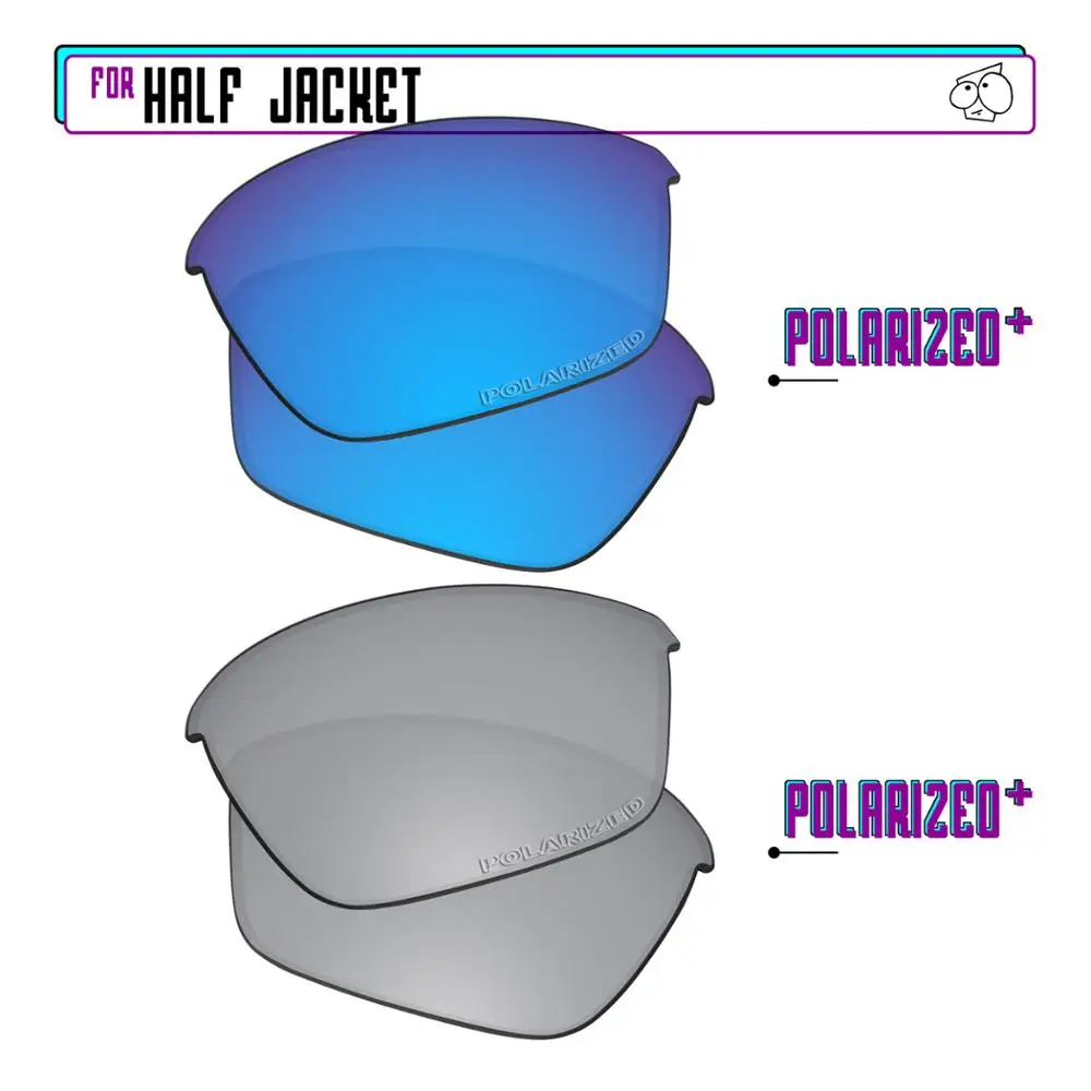 Поляризованные Сменные линзы EZReplace для-Oakley Half солнечные очки к куртке-Sir P Plus-BluePPlus