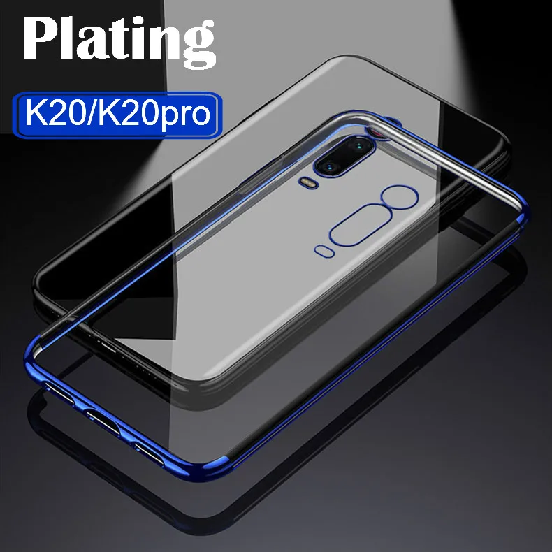 

Soft Plating Case for Xiaomi mi9 Mi CC9e A2 A3 Lite 9T Back Covers on Redmi K20 7A 6A 5A 5 Plus Note 5 6 7 Pro Transparent Case