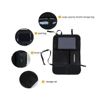 

Car Seat Back Protector Cover For Children Baby Kid Kick Mat Protect Storage Bag