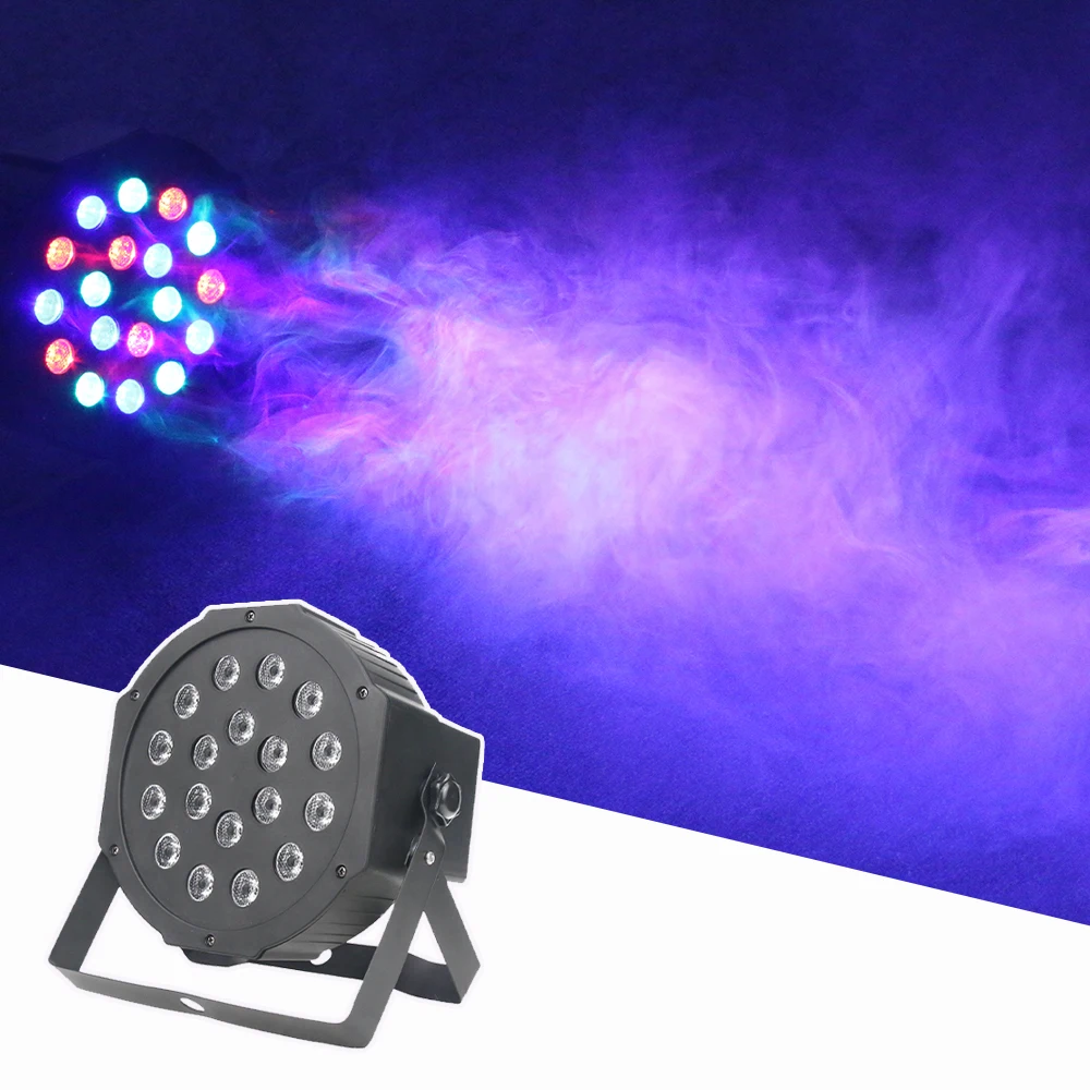 Светодиодный плоский RGB-прожектор 18x1 Вт DMX512 | Лампы и освещение