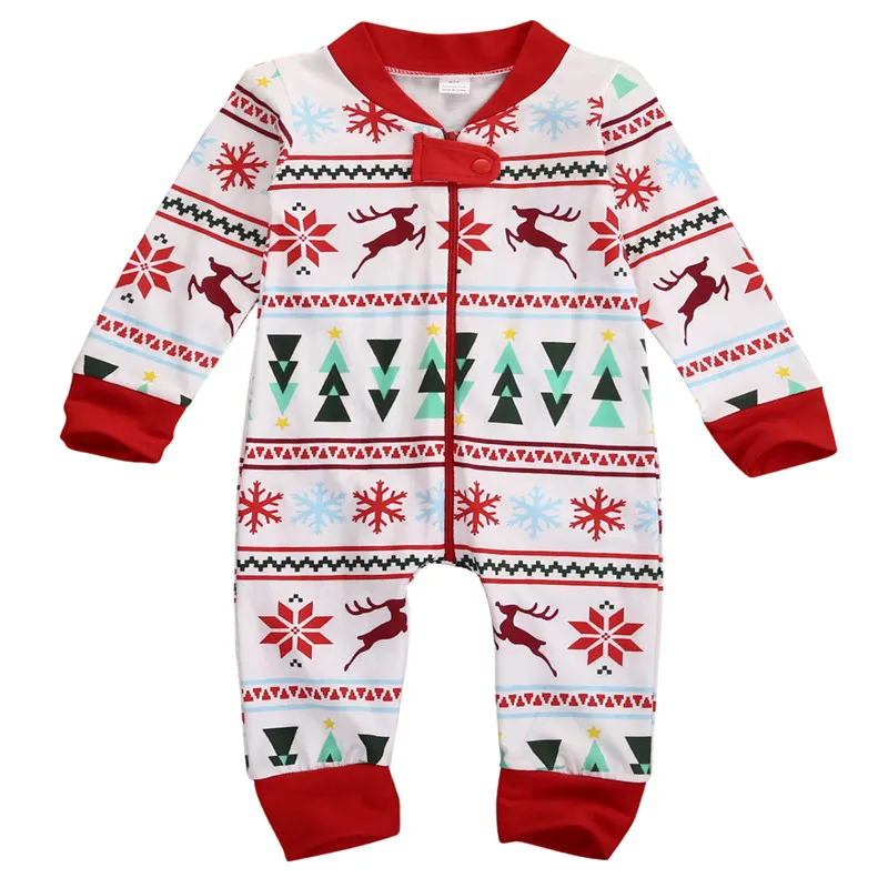 

Christmas Pajamas Family Matching Clothes Mom Dad Children Sleepwear Outfit Set Clothes Baby Romper Woman Clothing Nightwear