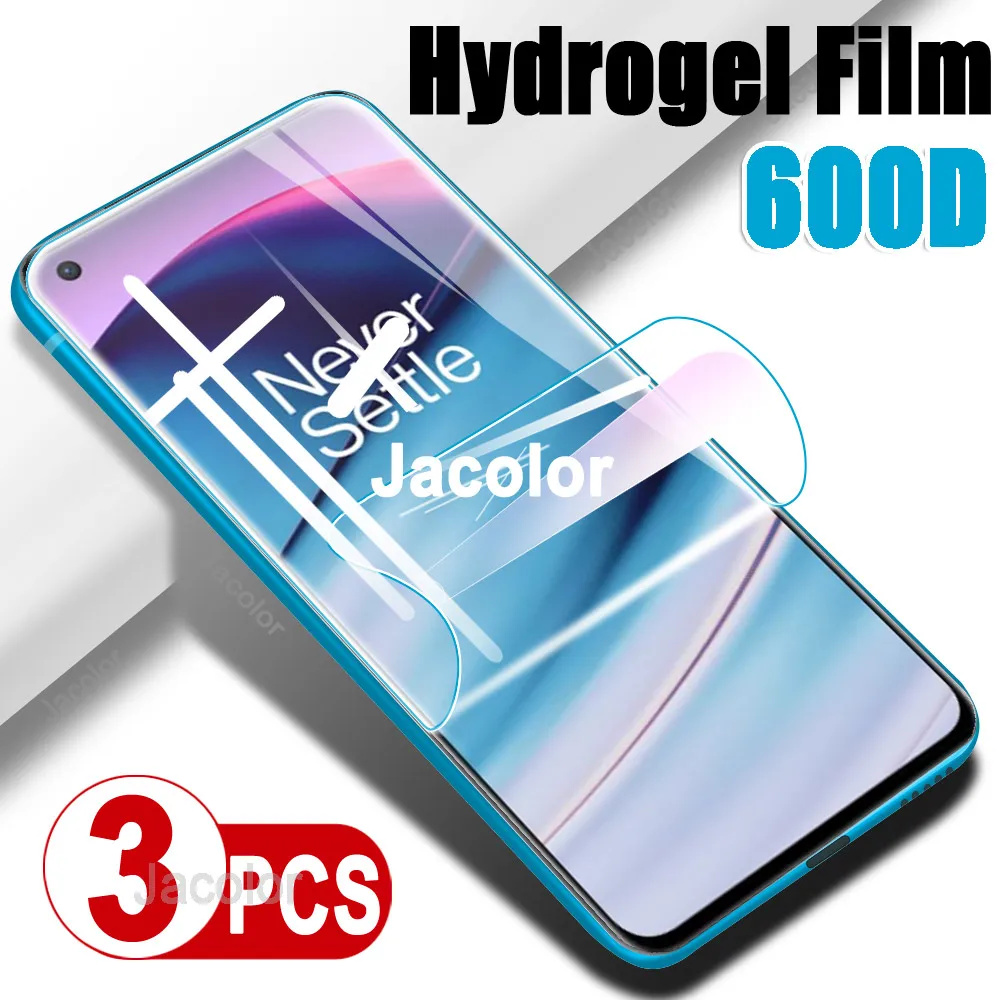 3PCS Water Gel Film For OnePlus 9 9r 8 8t Pro Screen Protector One plus Nord 2 200 100 10 Hydrogel Not Tempered Glass | Мобильные