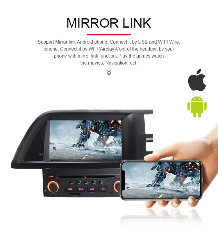 Topsna 1 Din Android 10 автомобильный dvd-плеер для Citroen C5 Мультимедиа gps навигация Радио Зеркало Ссылка wifi четырехъядерный gps Navi RDS