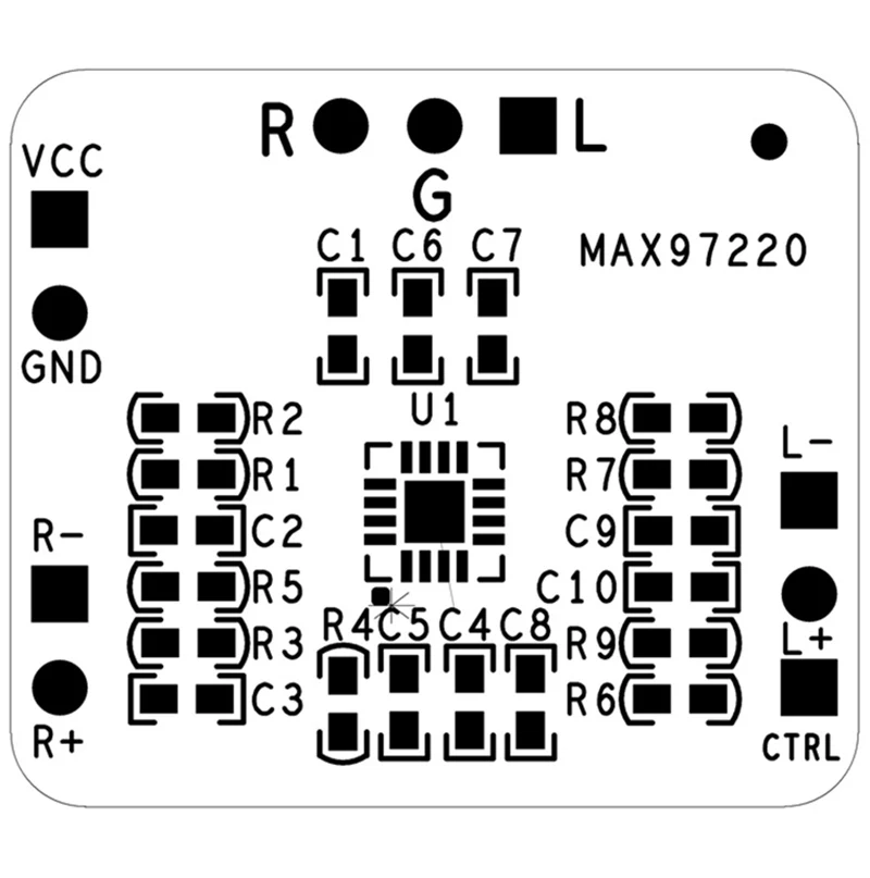 MAX97220 차동-밸런스 헤드폰 증폭기 보드 단일 종단 출력