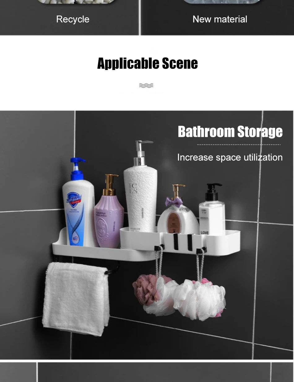Bathroom Shelf Organizer Rotatable