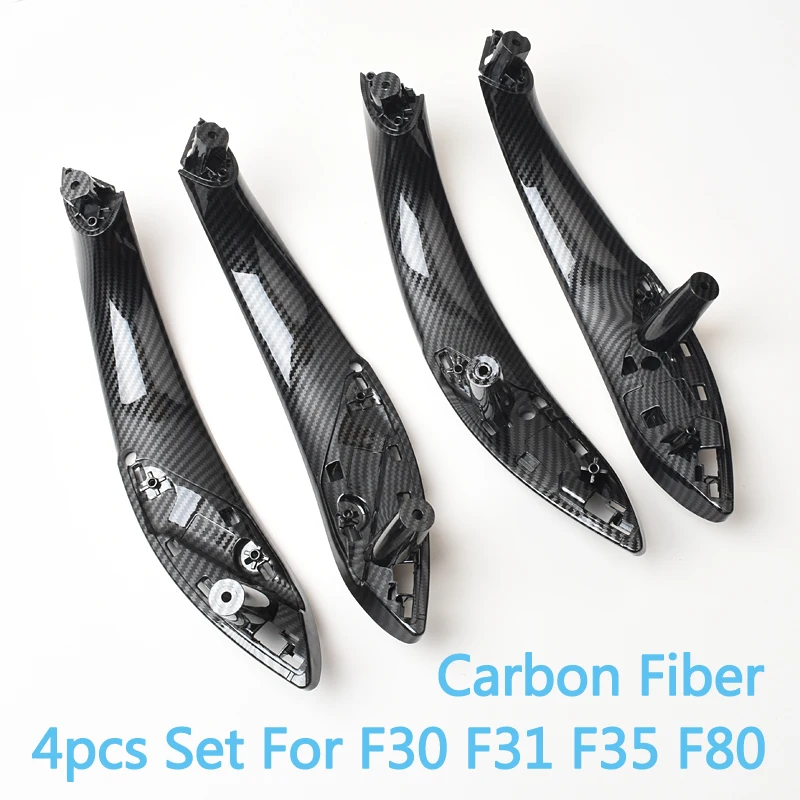 Carbon Fiber Interior Door Pull Handle inside Trim For BMW 3 4 series F30 F31 F32 F33 F34 F35 F36 F80 F82 F83 2013