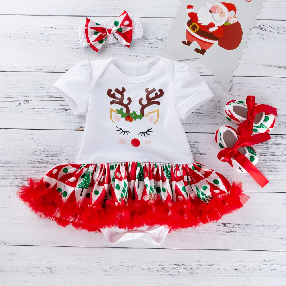 My First Christmas/Одежда для новорожденных девочек Bebek Giyim Bebe, одежда Одежда для новорожденных Рождественский наряд для детей от 0 до 24 месяцев, очень милый