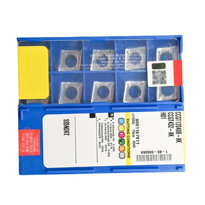KORLOY CCGT120408-AK H01 Carbide Inserts Cutter End Mill CNC Tool Replacement