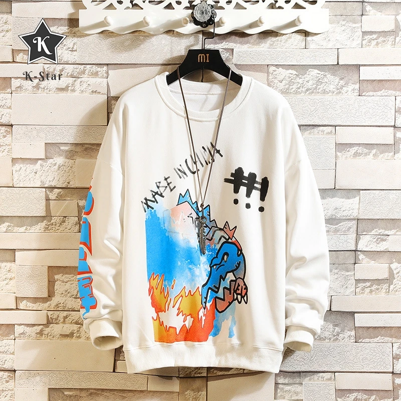 

K-Star Men Hoodie Sweater New Arrival Spring&Autumn Fashion Causle Korean Version Streetwear Sweater Men Loose Hat