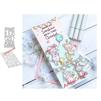 

New Piglet and sheep Metal cutting dies and Clear Stamps Transparent Silicone Seal for DIY scrapbooking 2020