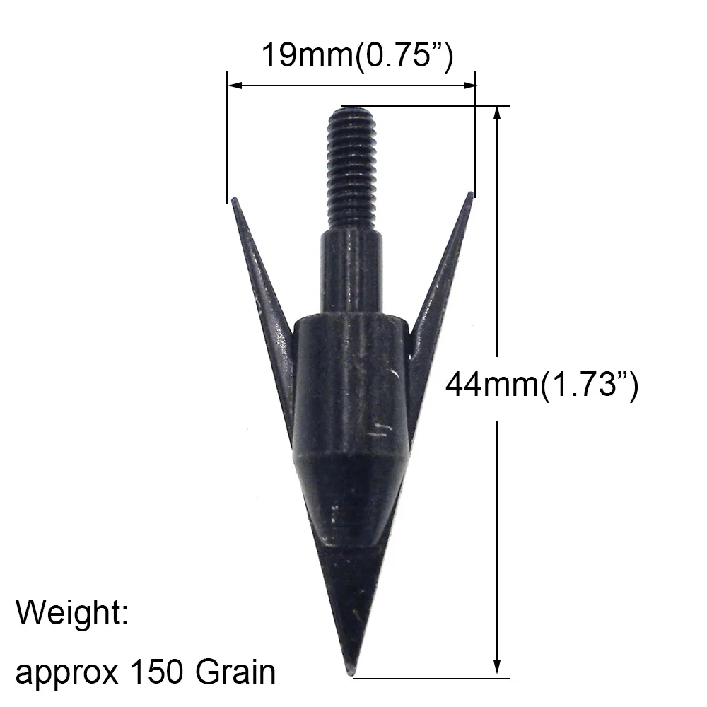 3 шт. черный лук рыболовные наконечники колючая стрела наконечники стрел фиксированное лезвие подвижное лезвие