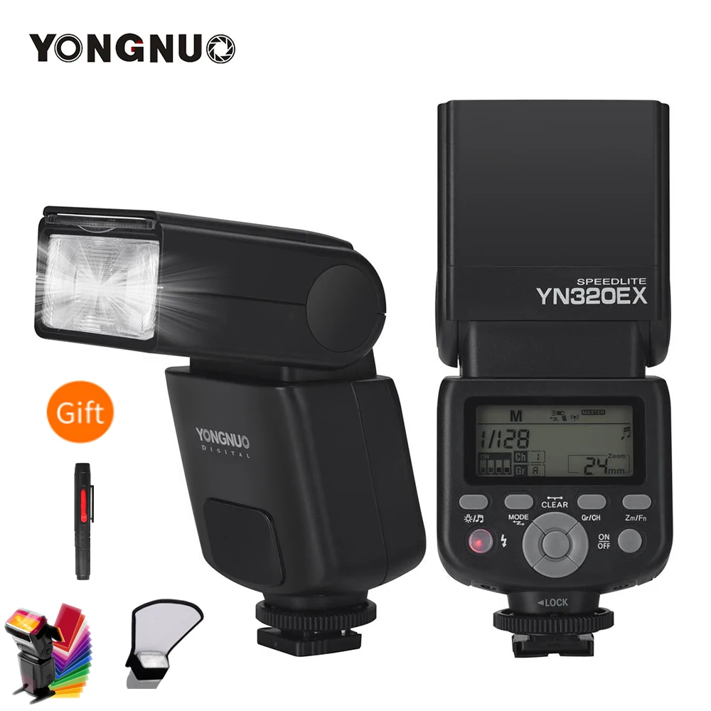 YONGNUO YN320EX Беспроводная ttl камера вспышка Master Slave Speedlite 1/8000s HSS GN31 5600K для sony A7/A99/A77 II/A6000/A6300/A6500