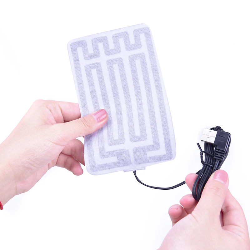 5V Carbon Fiber Heating Pad heated pads Hand Warmer USB Heating Film Electric Winter Infrared Fever Heat Mat For Family Or Outdoor 1pc