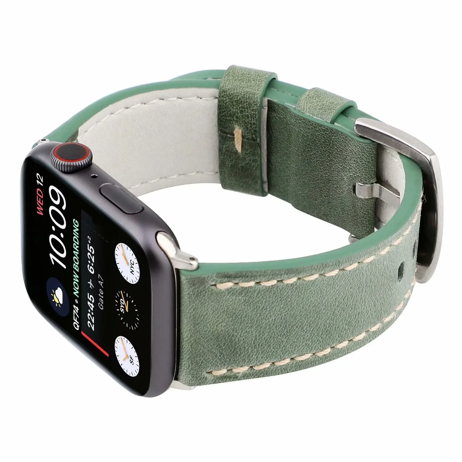 Масло воск кожа замена ремешок для наручных часов Apple Watch, версии 5/4/3/2/1 Спортивный Браслет 42/38/44/40 мм, ремешок для наручных часов iwatch, 4 полосы