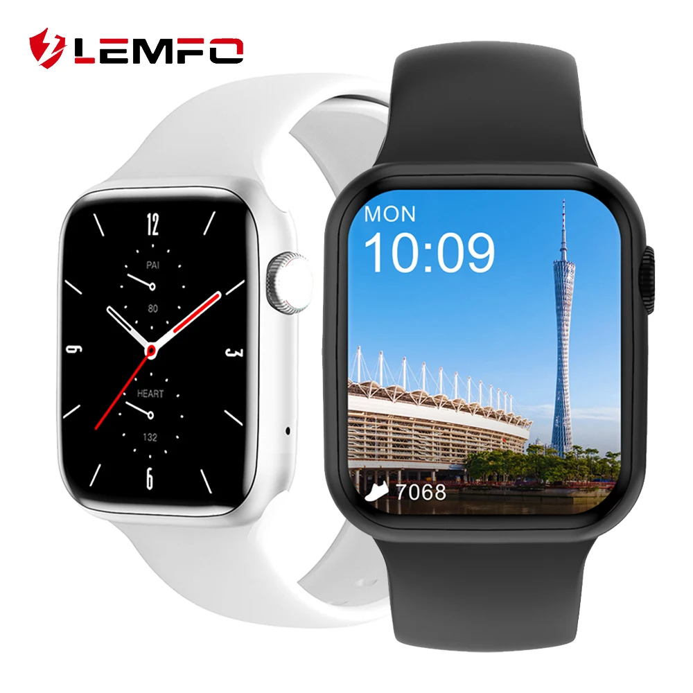 LEMFO DT100 Smartwatch Men 2021 For Iwo 13 Pro Smart Watch Women Android Ios Bluetooth Call Custom Dynamic Dial Pk W46 W66 HW22