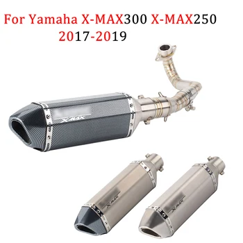 

Motorcycle Exhaust For Yamaha XMAX 300 XMAX250 X-MAX250 2017- 2019 Middle Link Pipe full system with DB killer xmax250 muffler