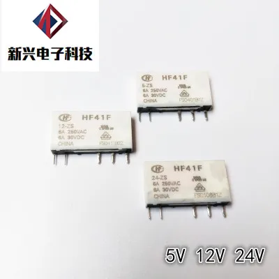 5 предметов в лоте, 10 шт 5В реле HF41F-5-ZS HF41F 5-ZS HF41F-5V-ZS 5V 5VDC DC5V 6A 250VAC 5PIN
