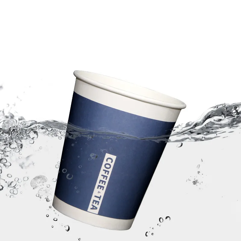 100pcs/pack 250ml Paper Cup Customization Disposable Paper Cup Coffe Hot Drinking Party Cups Supplies