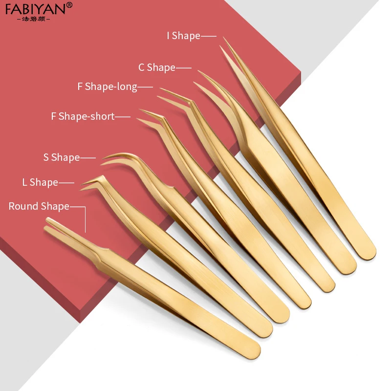 Eyelashes Tweezers Stainless Steel For Lashes Extension Makeup Tools Nail Art Accessories Rhinestone Picker Tools 3