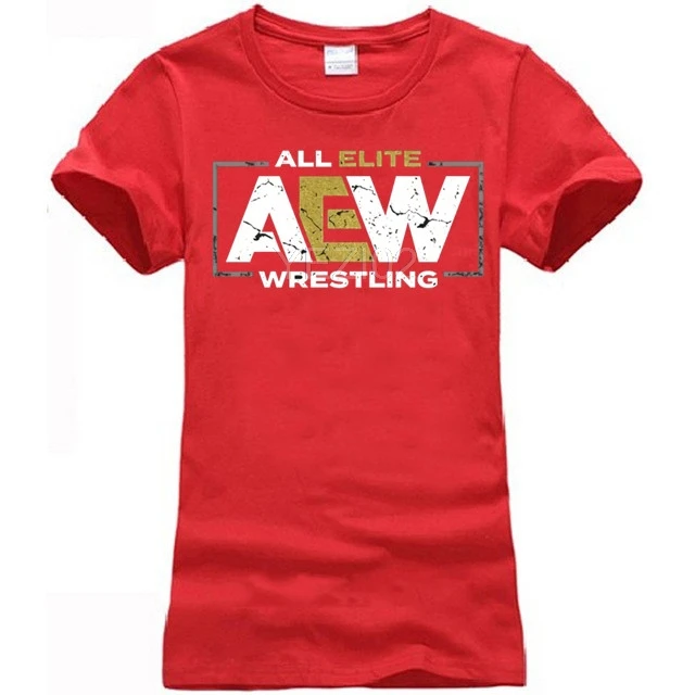 AEW ALL ELITE WRESTLING RING OF HONOR KING OF SPORTS PH317 унисекс черная футболка - Цвет: women red