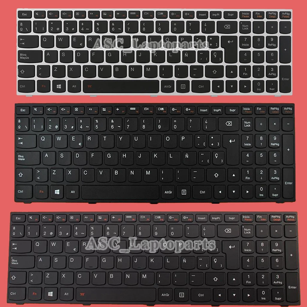 Новая клавиатура с испанской раскладкой для ноутбука Lenovo Z51-70 500-15adapter 500-15ISK черная
