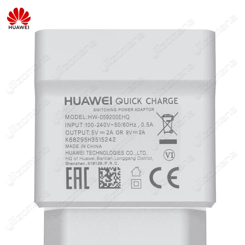 Only 9V2A Charger huawei быстро Зарядное устройство 5 V/2A 9В/2A QC 2,0 USB быстрой зарядки для huawei P8 P9 рlus Lite Honor 8 9 Коврики 8 10 Nova 2 2i 3 3i - Тип штекера: Only 9V2A Charger
