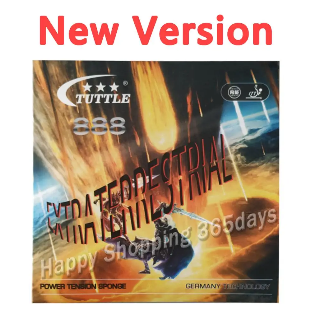 ITTF все черные энергии 888 Германия губка для торта 40 + резина настольного тенниса