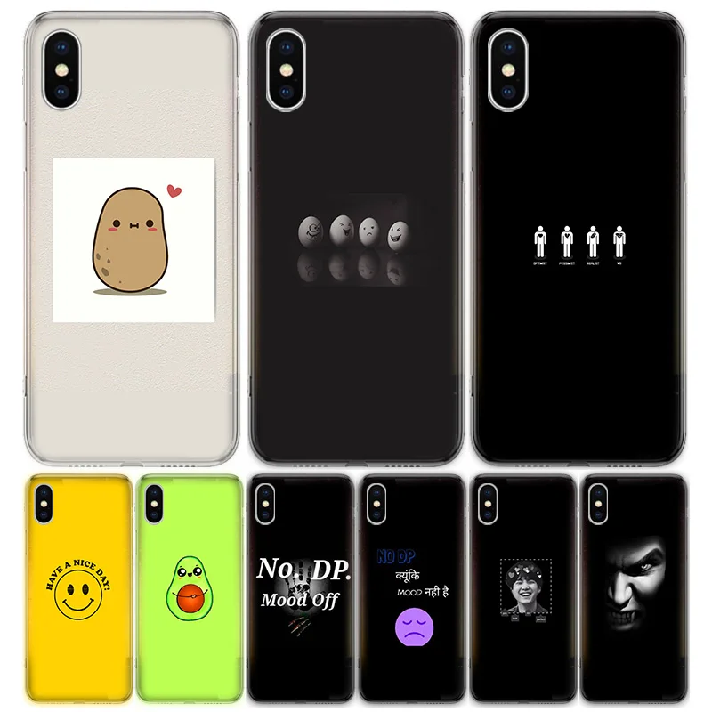 Милые забавные обои для Apple iPhone 7 8 Plus 11 12 Mini Pro 10 X XS XR 6 6S 5 5S SE 2020 Max мягкий прозрачный