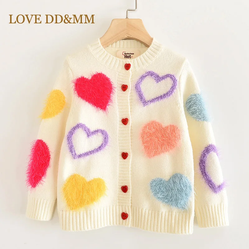 LOVE DD &amp MM/пальто для девочек Новинка 2021 года детская одежда милый однобортный