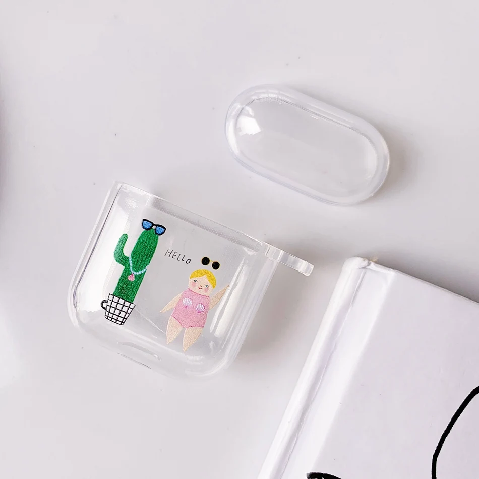 A27 Прекрасный для Airpods2 беспроводной зарядный чехол силиконовый мягкий ТПУ чехол для Air Pods Чехлы милые брелоки Противоударная коробка для наушников сумка - Цвет: A27