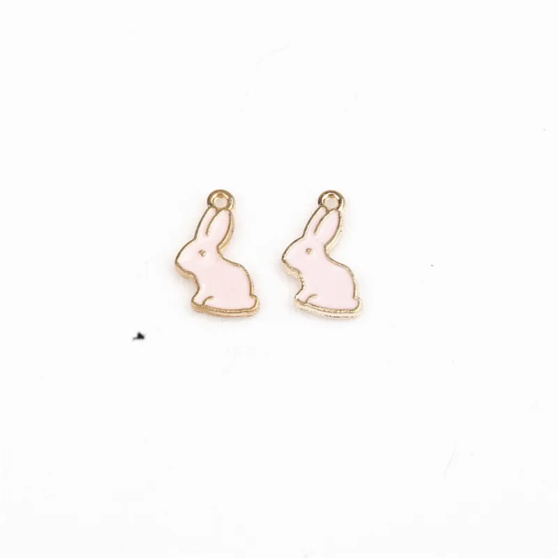 Tinksky 20pcs Jewelry Making Bunny Charms Rabbit Easter Charms Rabbit Enamel Charms, Adult Unisex, Size: 0.91 x 0.79 x 0.12