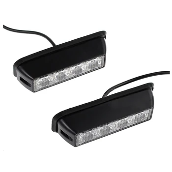 

2pcs 4LED Recovery Flashing Lights Amber Car Truck Breakdown Beacon Strobe Lamp