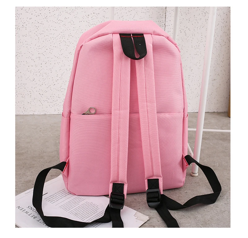 4 шт./компл. сумки женские из комбинированного материала письмо Mochila холщовый рюкзак дорожный Рюкзаки для отдыха для девочек-подростков школьный рюкзак