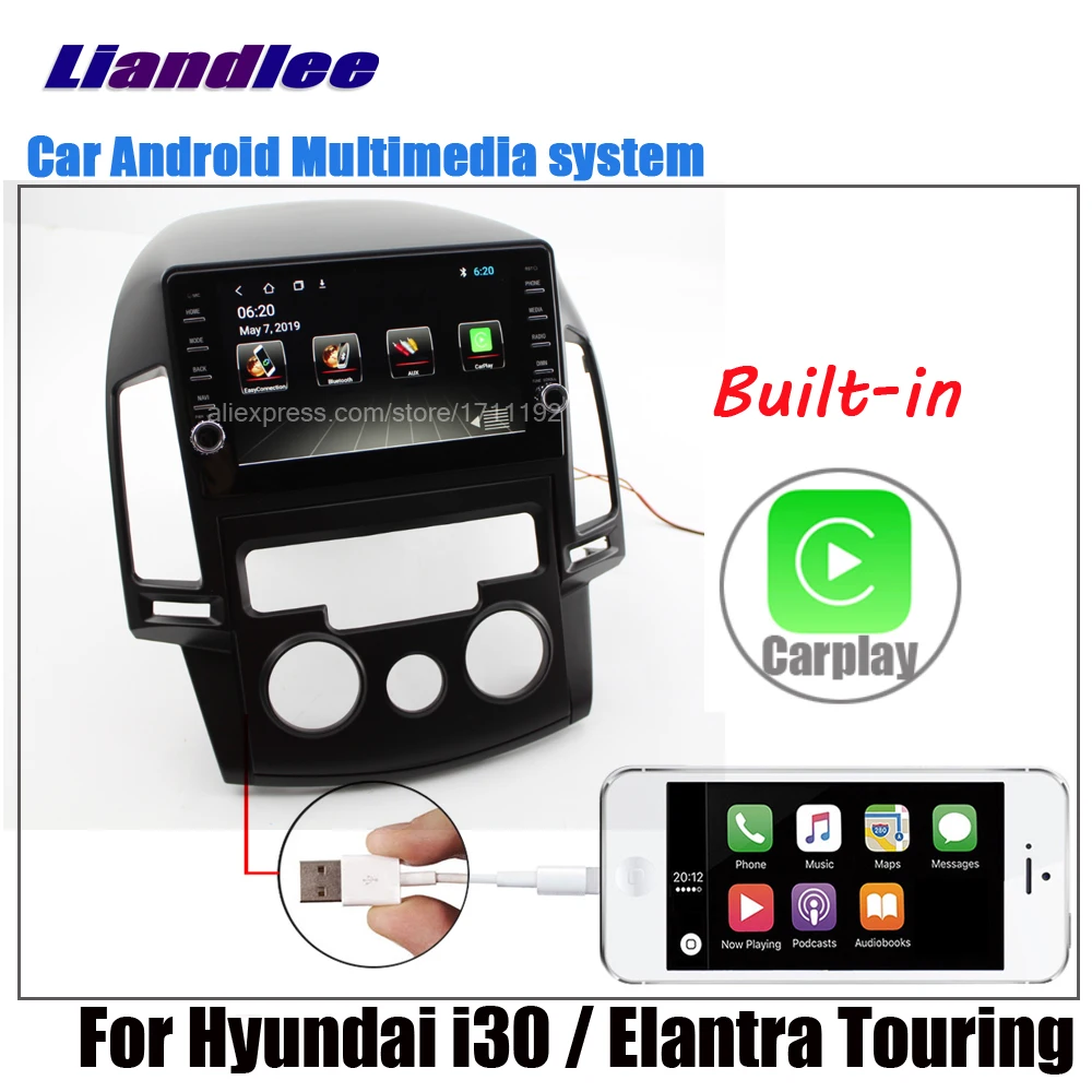 Liandlee Android для hyundai i30/Elantra Touring 2007~ 2011 2012 стерео автомобильный экран Carplay DSP BT gps-навигатор карта медиа