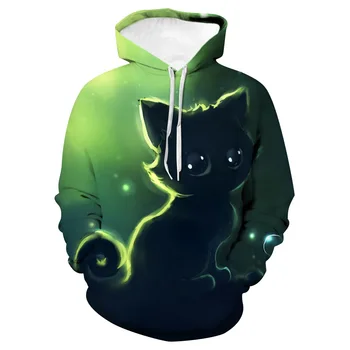

3D Cat Print Hoodie Sweatshirt Men Women 2020 Fashion Harajuku Hoodies Sweatshirts Mens Hip Hop Streetwear Casual Tracksuit 5xl