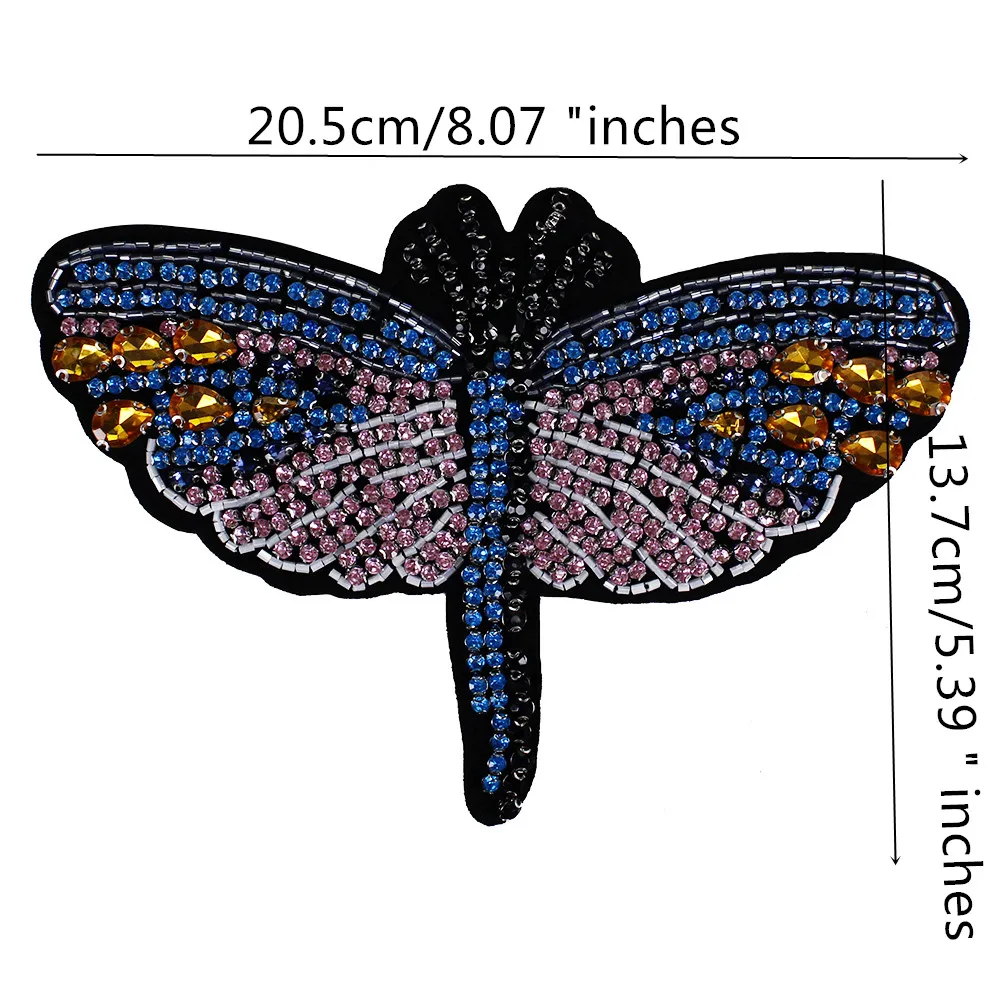 Стразы в виде стрекозы, бабочки, пчелы, насекомые, Скорпион, кристаллы, нашивки для обуви, сумки, швейная одежда, аппликация TH862