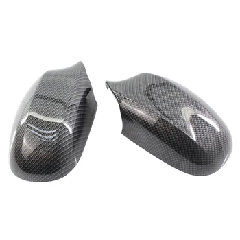 

Carbon Color ABS Auto Car Look Rearview Side Mirror Cover Cap Rear View Mirror Housing For BMW 3 Series E90 09-11