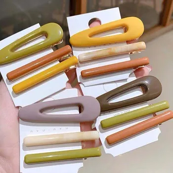 

Summer Three-piece Set Side Clip Women's INS Set Clip Simple Cute GIRL'S Side Hair Styling Accessories