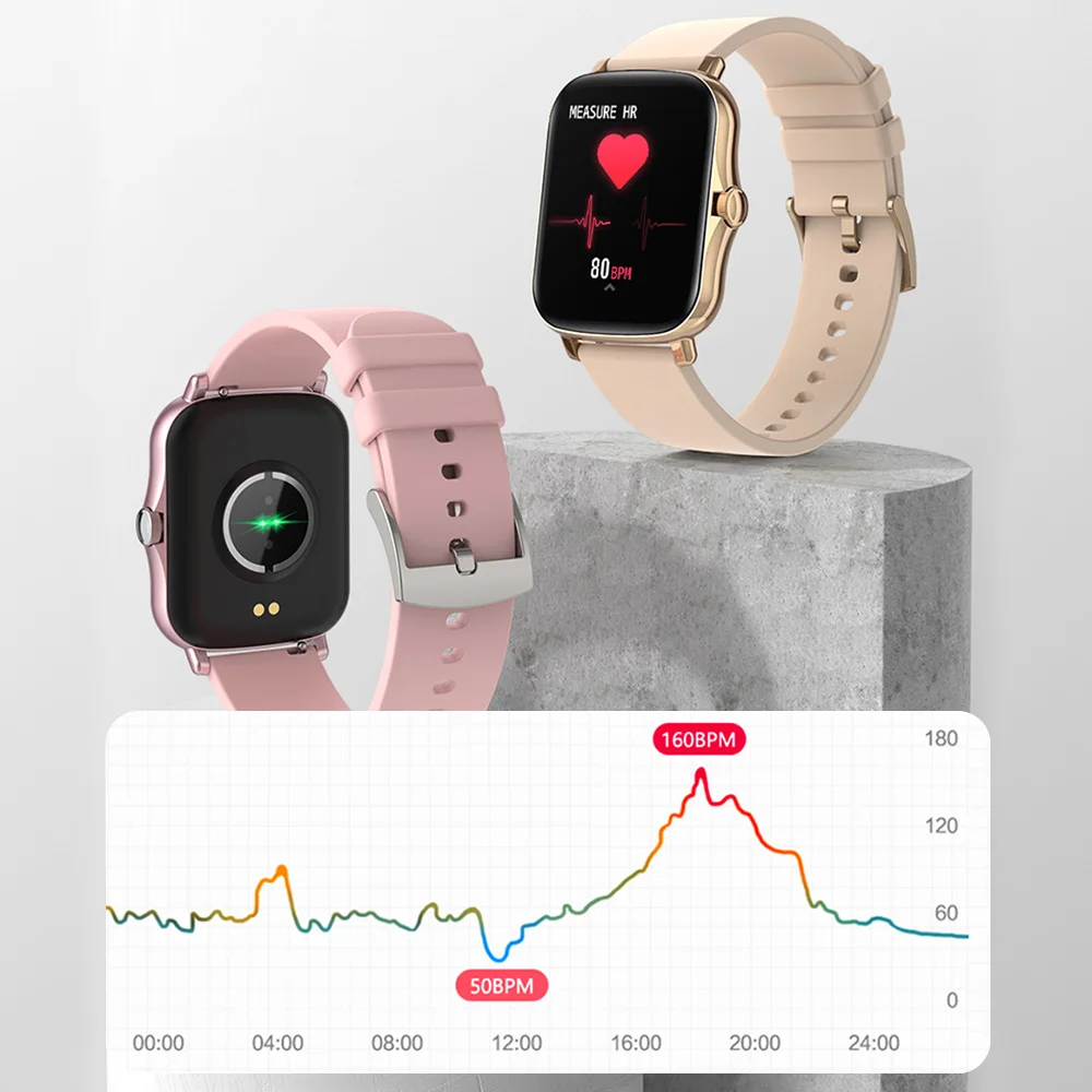 COLMI P8 Plus 1.69 inch 2021 Smart Watch Men Full Touch Fitness Tracker IP67 waterproof Women GTS 2 Smartwatch for Xiaomi phone