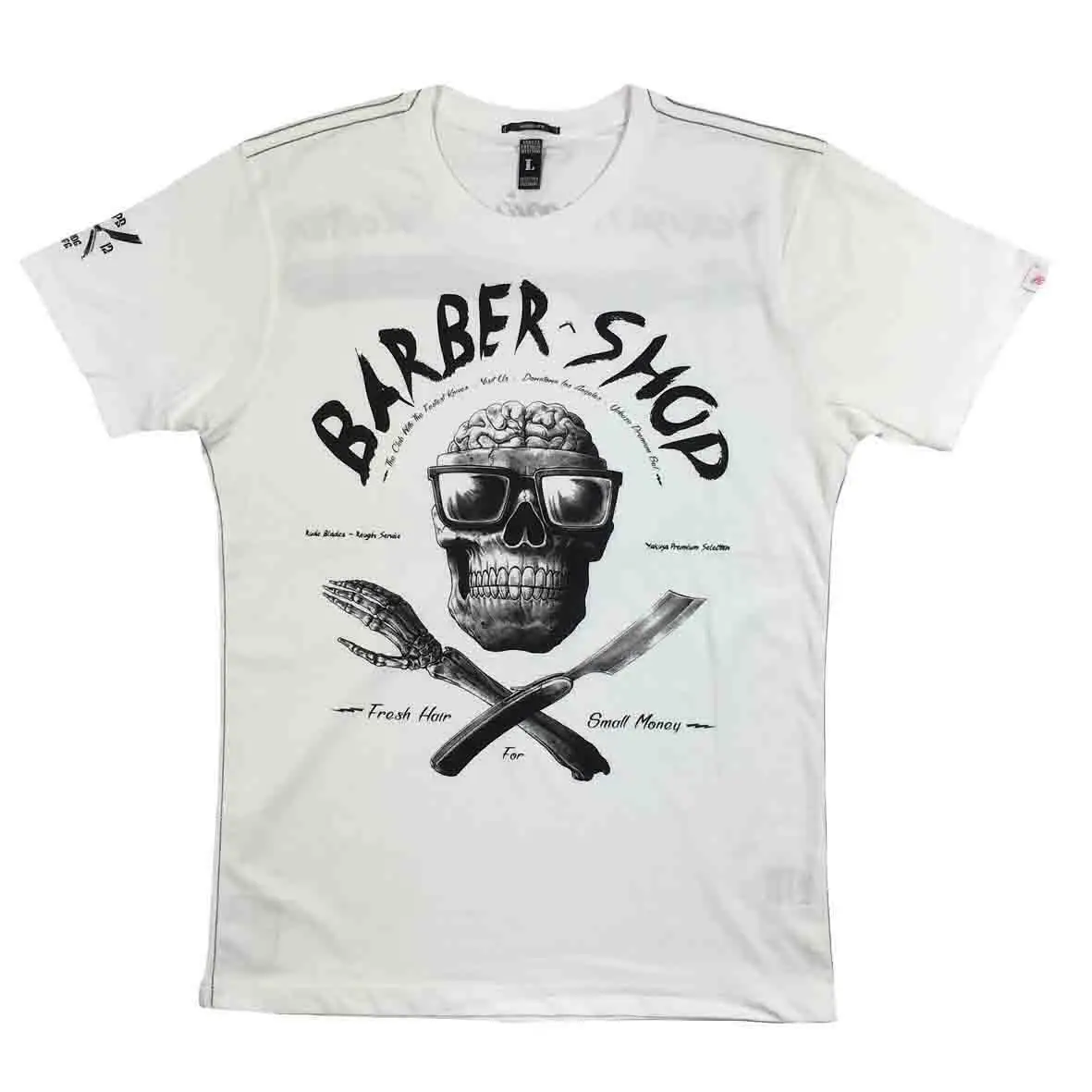 

Yakuza Premium T-Shirt" 2313" | YPS Nature Mens Barber Shop- show original titleHip-Hop Simple Splicing Tee Tops Shirt