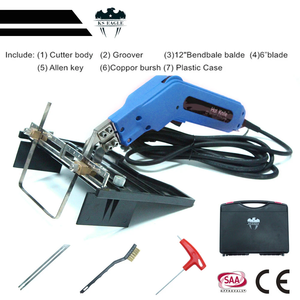 PROD 4001293866433 Hand Held Electric Foam Hot Cutter Knife Grooving
Carving Knife Sculpture Sponge Cutting with Blades (with Big Slotting
Board)