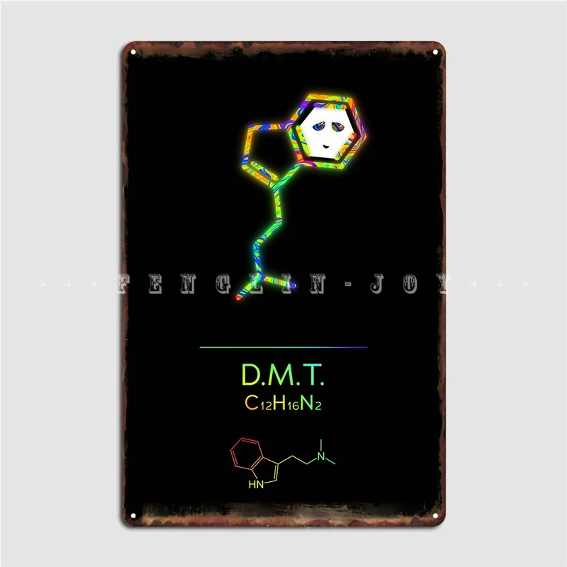 Неоновый плакат Dmt металлический Настенная роспись украшение для паба гаража