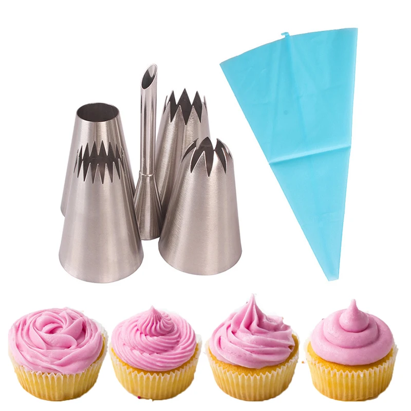 Pastry Syringe Nozzles Cake Decorating Confectionery Equipment For Puff