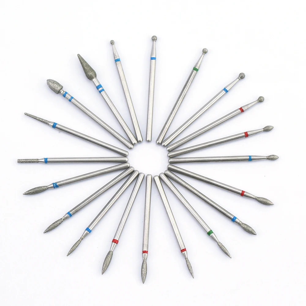 Nail drill bit Nail drill bits Diamond burs Cuticle remover bit 1pcs Milling Cutter Diamond Nail Drill Rotary Bits Milling Cutter For Manicure Burr Cuticle Clean Drill Bit Electric