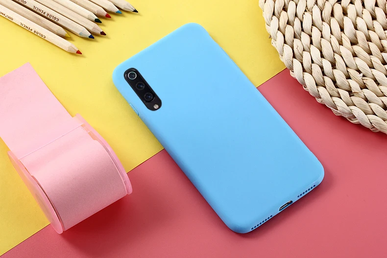 TRISEOLY для Xiaomi mi CC9 чехол простой сплошной цвет мягкий силиконовый Противоударный задняя крышка для Xiaomi mi cc9 mi CC9 CC9e CC 9e Shell