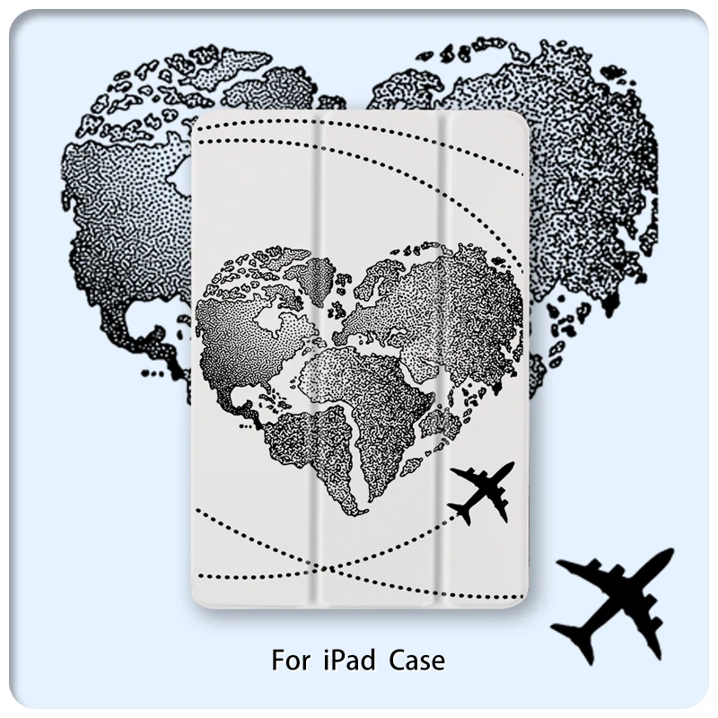 Магнитный флип чехол с картой для путешествий Apple iPad Mini 1/2/3 Air 2/3 Pro 2020 10 2 in 2019 2018 PU