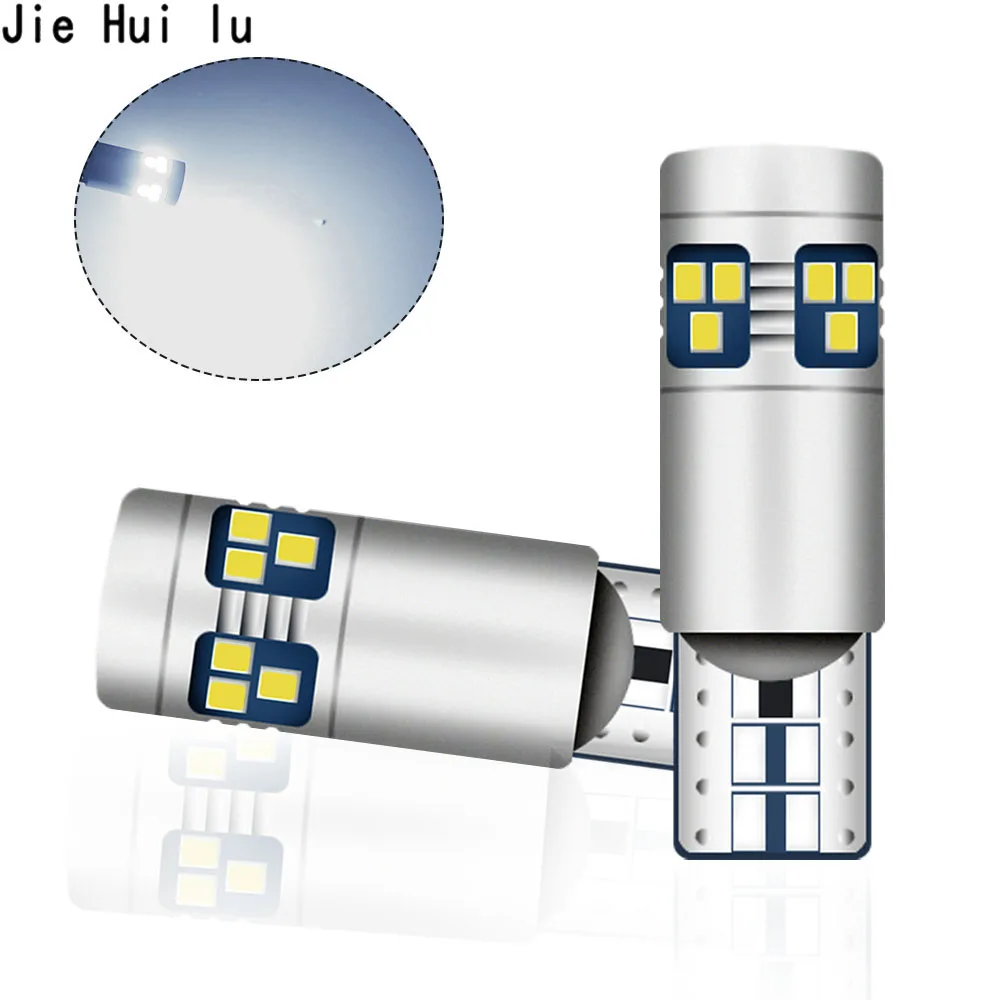 

2PCS T10 W5W Super Bright LED Auto Wedge Parking Bulbs Canbus No Error Interior Reading Dome Lamp WY5W 2825 Car Turn Side Light