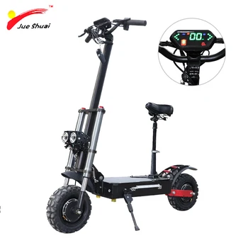 

JS 3200W Adult Electric Scooter with seat 11" foldable hoverboard fat tire with Samsung Battery electric kick scooter E Scooter